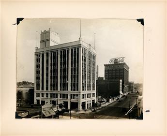 (KANSAS CITY, KANSAS) Album with 44 large-format photographs showing street views of Kansas City by the Anderson Photo Company.